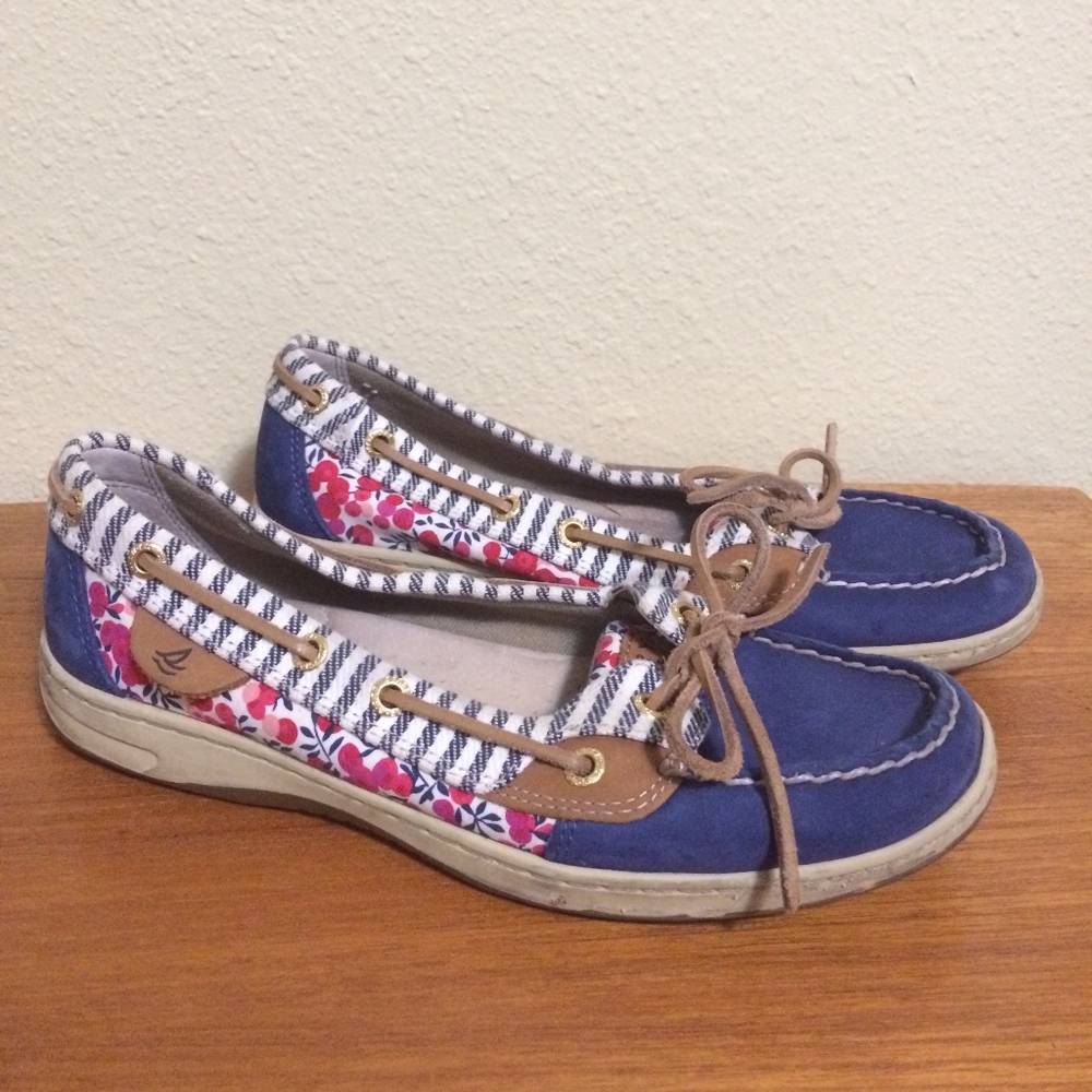 Sperry Angelfish Liberty floral loafers boat shoes
